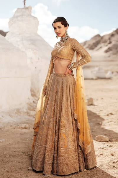 GOLDEN LEHENGA