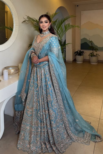 POWDER BLUE LEHENGA