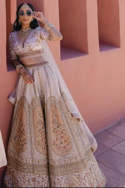 IVORY BRIDAL LEHENGA