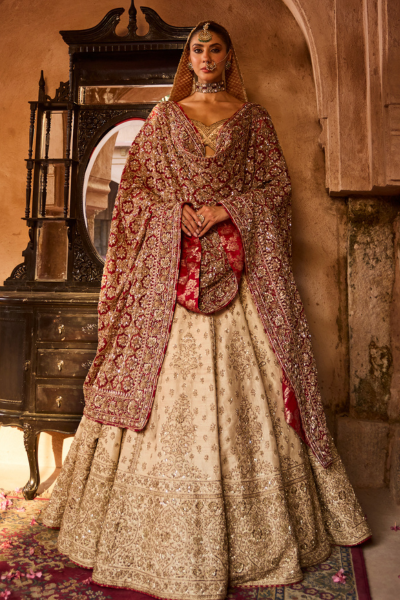 BRIDAL IVORY LEHENGA