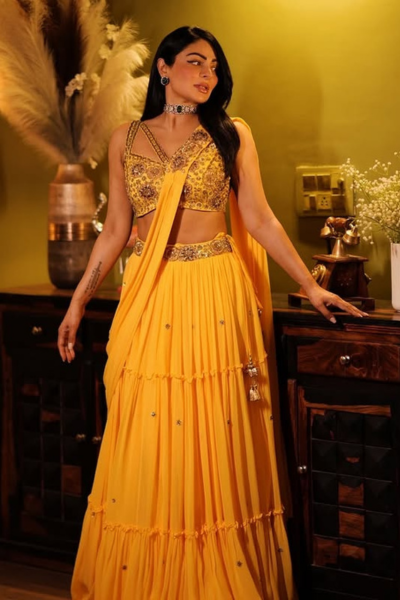 YELLOW SAREE