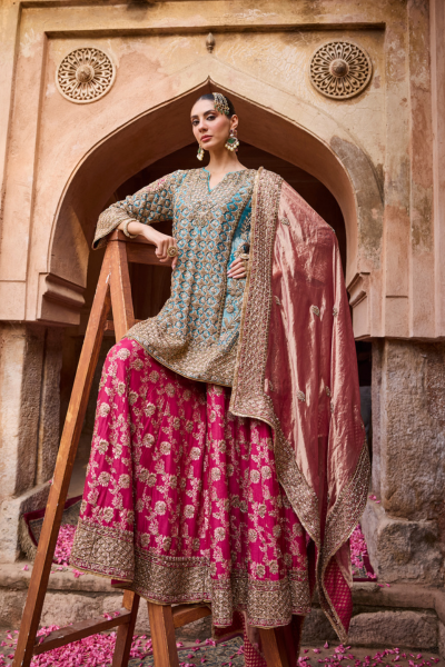 BRIDAL PINK SHARARA