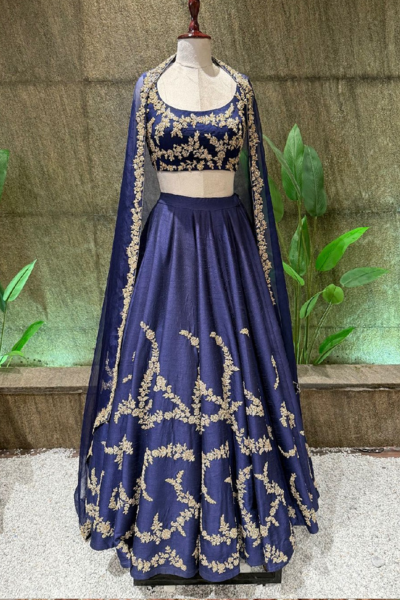 NAVY BLUE LEHENGA